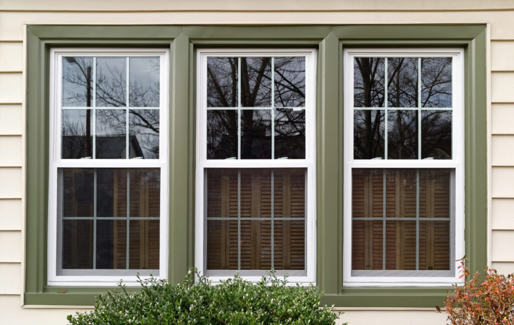 residential windows cleaned by brightness window cleaning. tinted window solution was utilized.