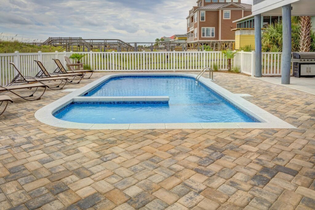 Sand and seal serviced performed for a customer with an in ground pool