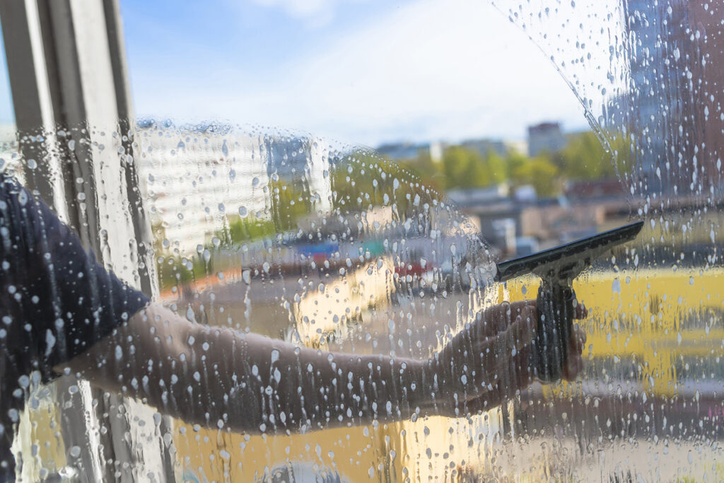 brightness window cleaning cleaning a high school window